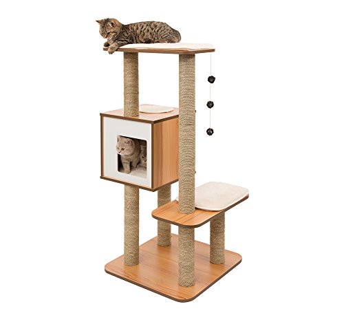 Vesper Cat Tree, High Base, Walnut, 52045 VESPER