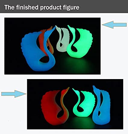 Everyglow 3D Printer Filament, PLA Filament 1.75mm, Glow in The Dark Filament,1KG (2.2 LBS) Spool (Natural Glow Red) Everyglow