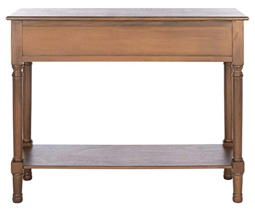 SAFAVIEH Home Collection Landers Brown 2-Drawer Console Table CNS5710C Safavieh