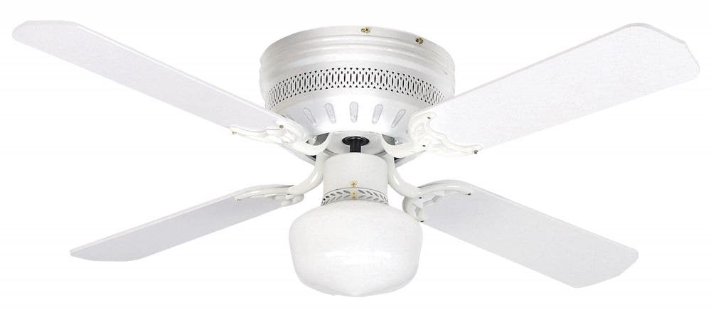 Litex CC42WW4L Celeste Collection 42-Inch Ceiling Fan with Five Reversible White/Whitewash Blades and Single Light kit with White Opal Glass Litex