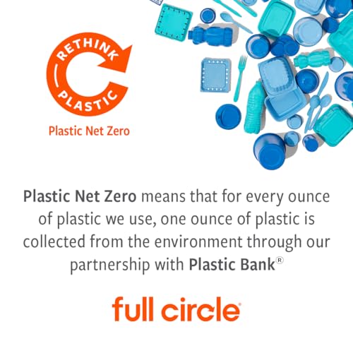 Full Circle Be Good Bamboo Handle Dish Brush – Sustainable Kitchen Cleaning with Tough Bristles - Natural Dish Scrubber & Cast Iron Cleaner - Long Handle Brush for Dishes, Pots, and Pans, White Full Circle