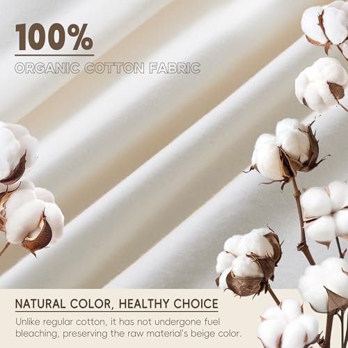 puredown® Goose Feather Down Fiber Comforter Full/Queen Size - 100% Organic Cotton Cover All Season Duvet Insert, Breathable Fluffy Warmth Hotel Luxury Bedding Comforter (88"x90") puredown