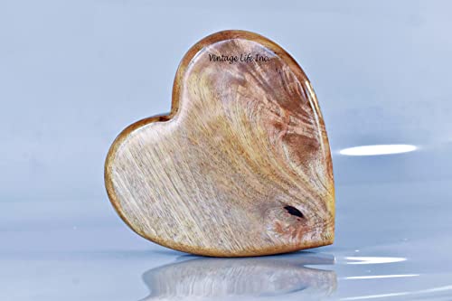 Personalized Engraving Wooden Cremation Urn Heart Shape | Handmade Keepsake for Ashes | Biodegradable Burial Urns for Pet Ashes & Human Ashes | DnU Avenue