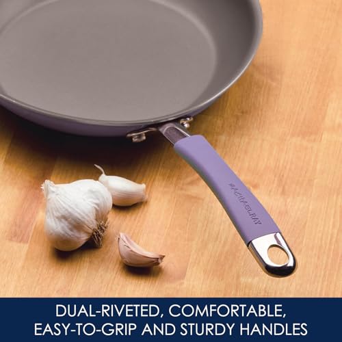 Rachael Ray Cucina Nonstick Cookware Pots and Pans Set, 12 Piece, Lavender Purple Rachael Ray