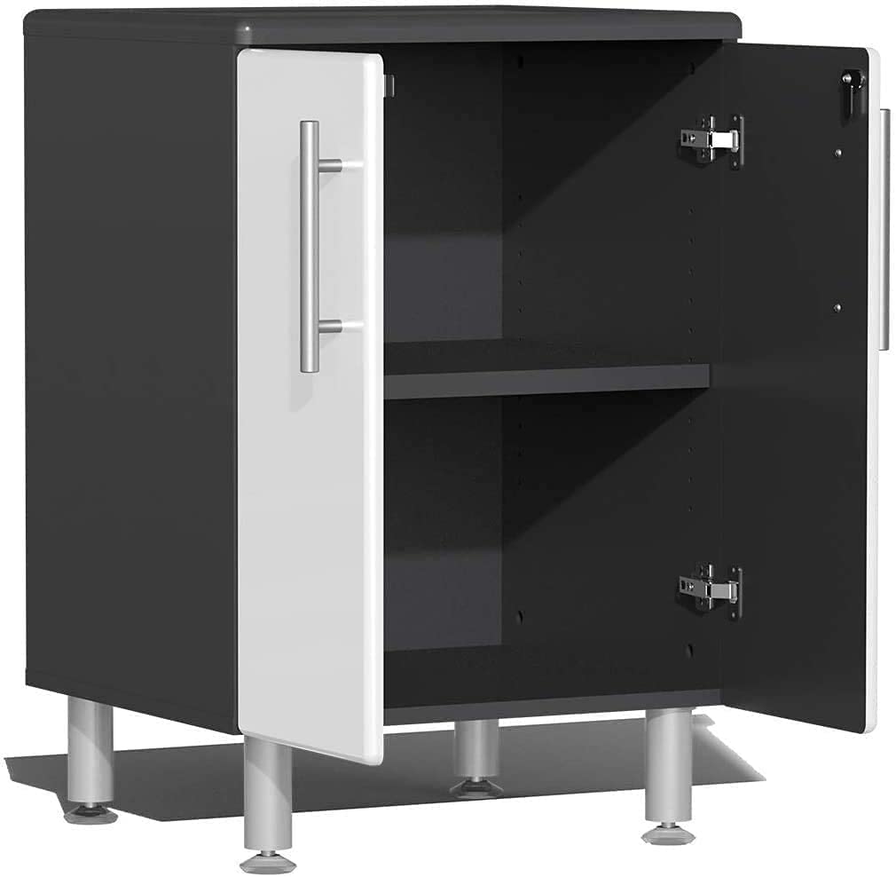 Ulti-Mate UG27050W 5-Piece Garage Cabinet System in Starfire White Metallic White, Grey Ulti-Mate