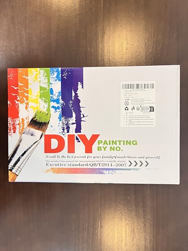 Auremi Octopus Paint by Number Kits for Adults,Animal Paint by Number on Canvas with Frame DIY Painting with Number Acrylic Oil Paint Kits for Home Decor 8x12 Inch Auremi