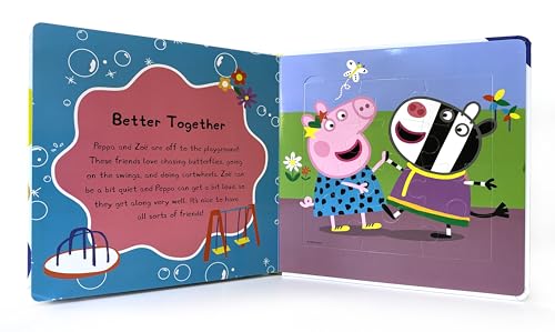 Peppa Pig Power of Positivity My First Puzzle Book - Jigsaw Puzzles for kids, 10-page board book, 5 puzzles to enjoy Phidal