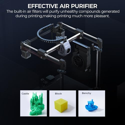 Creality K1C 3D Printer, 2024 New Version 3D Printers with 600mm/s Fast Printing Speed and Clog-Free Direct Extruder, Support 300℃ Printing and Carbon Fiber Filaments, Auto Leveling and AI Camera Creality
