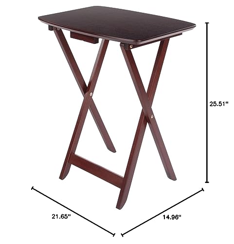 Winsome Wood Darlene, Walnut, 21.65 x 14.96 x 25.51 Winsome