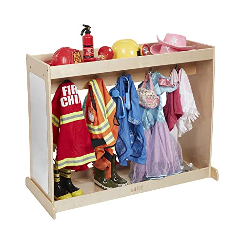 ECR4Kids Streamline Dress-Up Island, Costume Organizer, Natural ECR4Kids