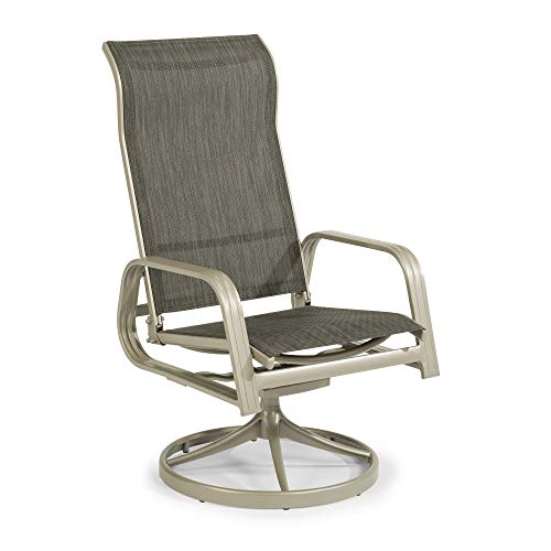 Homestyles Captiva Gray Outdoor Swivel Rocking Chair homestyles