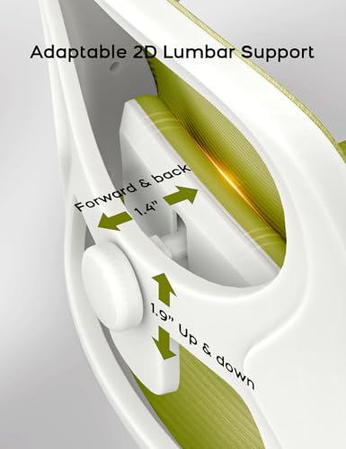 LukkDys Drafting Chair Tall Office Chair with Flip-up Armrests Ergonomic Computer Standing Desk Chair with Comfy Lumbar Support and Adjustable Footrest Ring for Bar Height Desk(White-Green) LukkDys