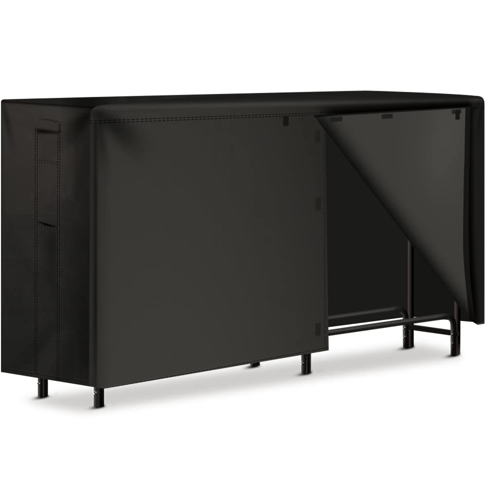 AMAGABELI GARDEN & HOME 8ft Firewood Log Rack With Cover Combo Set Waterproof Outdoor Log Holder Fireplace Heavy Duty Wood Stacker Patio Pit Storage AMAGABELI GARDEN & HOME