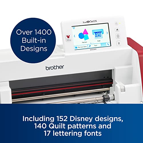Brother ScanNCut DX SDX230Di Disney Cutting Machine, Includes 152 Built-in Disney Designs for Vinyl, Paper Crafting, and More Brother