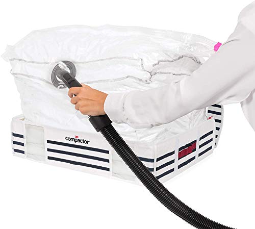Compactor 18660 Compression Box, 3.1 gal (145 L) Marine LED Included, Compression Bag, Clothes Storage, Futon Storage, Storage Bag, Vacuum Cleaner Compatible Compactor