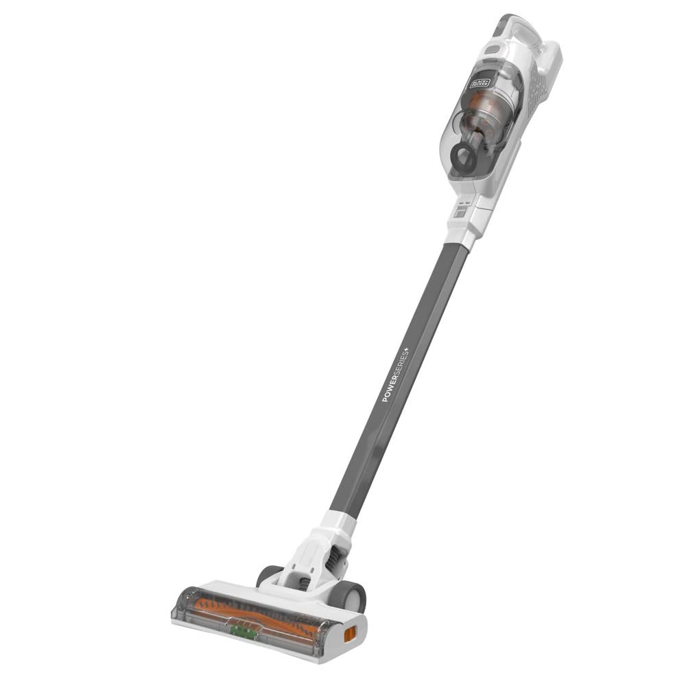 BLACK+DECKER POWERSERIES+ 20V MAX Cordless Stick Vacuum with LED Floor Lights, Lightweight, Multi-Surface (BHFEA520J) , Gray BLACK+DECKER