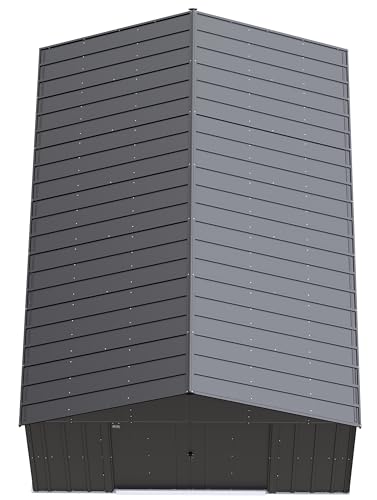 Arrow Classic Metal Shed, 12 x 17, Charcoal Arrow Shed