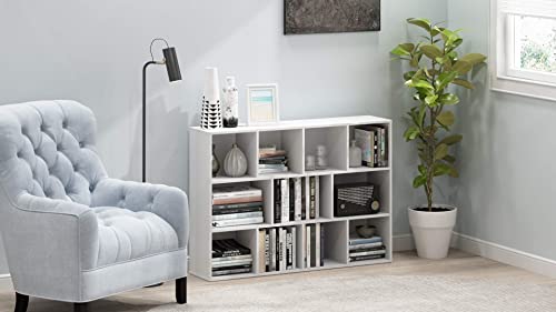 Furinno Luder Bookcase / Book / Storage , 11-Cube, White Furinno