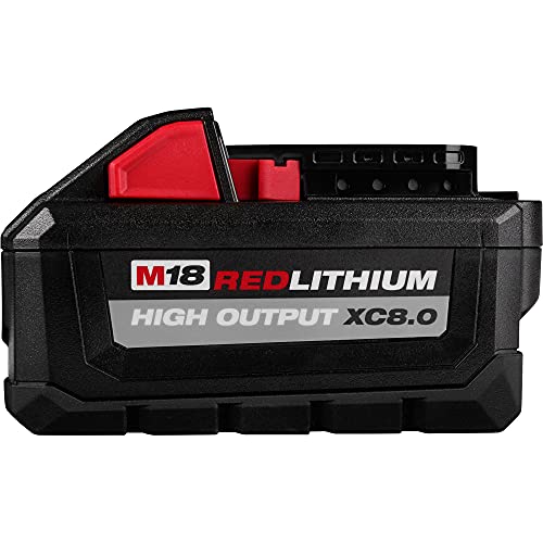Milwaukee 48-11-1880 M18 REDLITHIUM HIGH OUTPUT 18v 8.0 Ah Lithium-Ion Battery Pack Milwaukee