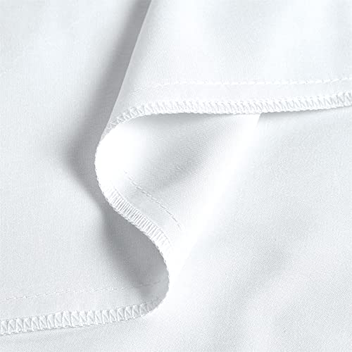 FreshCulture Twin Flat Sheets Only, Pack of 6, Soft Microfiber Bedding Sheets for Home, Salons, Hotels, Bulk Flat Sheets Only Twin Size (White) FreshCulture