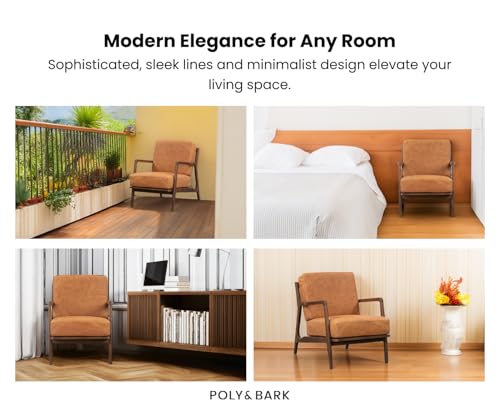 POLY & BARK Verity Lounge Chair, Cognac Tan POLY & BARK