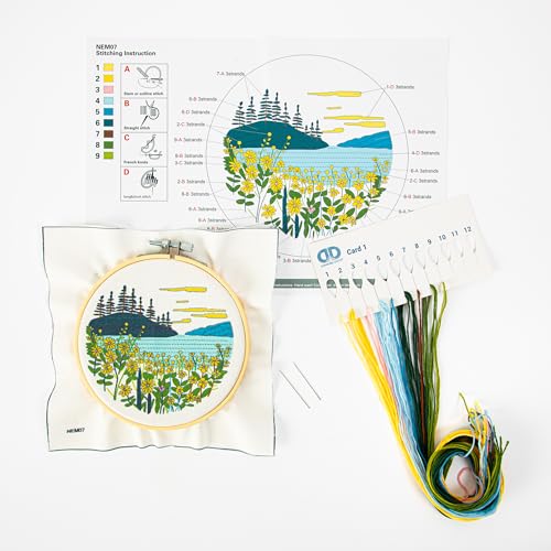 DIAMOND DOTZ Mountain Lake Embroidery Kit - 5.0"