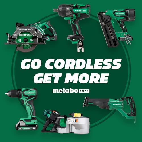 Metabo HPT Roofing Nailer, Pro-preferred Pneumatic Power Nailers in Roofing tools, Pneumatic Roofing Nailer for Asphalt Roofing Shingles, Nailer 16 Degree 7/8″ to 1-3/4″ Roofing Nails, NV45AB2 Metabo HPT