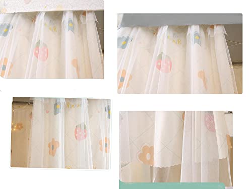 Navhao 1 Panels,Bottom Bunk Bed Curtains Cloth Breathable Bed Canopy Men Women Curtain Shading Nets for Single Bed Navhao