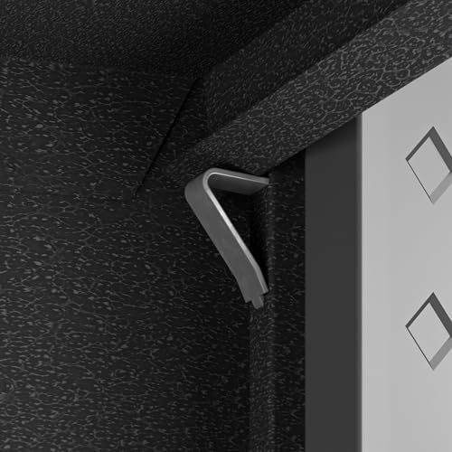 Manhattan Comfort Fortress Rolling 2 Door Garage Storage Cabinet, Black/Gray Manhattan Comfort