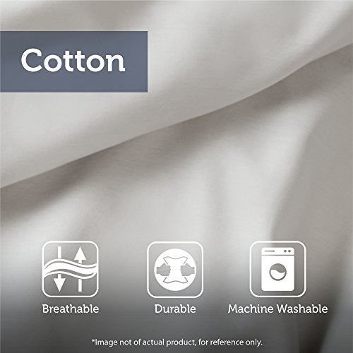 Madison Park Essentials Twin Comforter Set, Bed in a Bag Twin, Watercolor Print Coastal Comforter & Chambray Cotton Sheet Set, All Season Bedding Set, Saben, Aqua Twin (68 in x 86 in) 7 Piece Madison Park