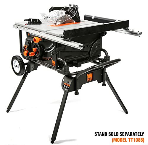 WEN TT1015 15-Amp 2 HP 10-Inch Industrial Benchtop Jobsite Table Saw , Black WEN