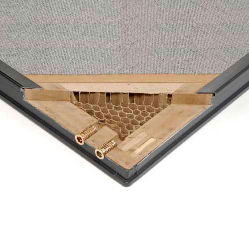 Global Industrial Office Partition Panel, 36.25 Inch Width x 42 Inch Height, Gray, Freestanding, Build Your Own Office Layout Global Industrial