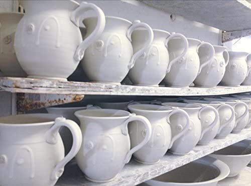 Handmade Irish Coffee & Tea Mugs. Set of Two Hand-Thrown Cups 300ml Castle Arch Pottery Ireland