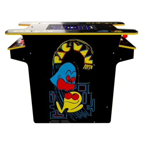 Arcade1Up PAC-MAN Head-to-Head Arcade Table with 12 Games, Multiplayer Control Panel, & 17-Inch Color LCD Screen, Black Series Edition ARCADE1UP