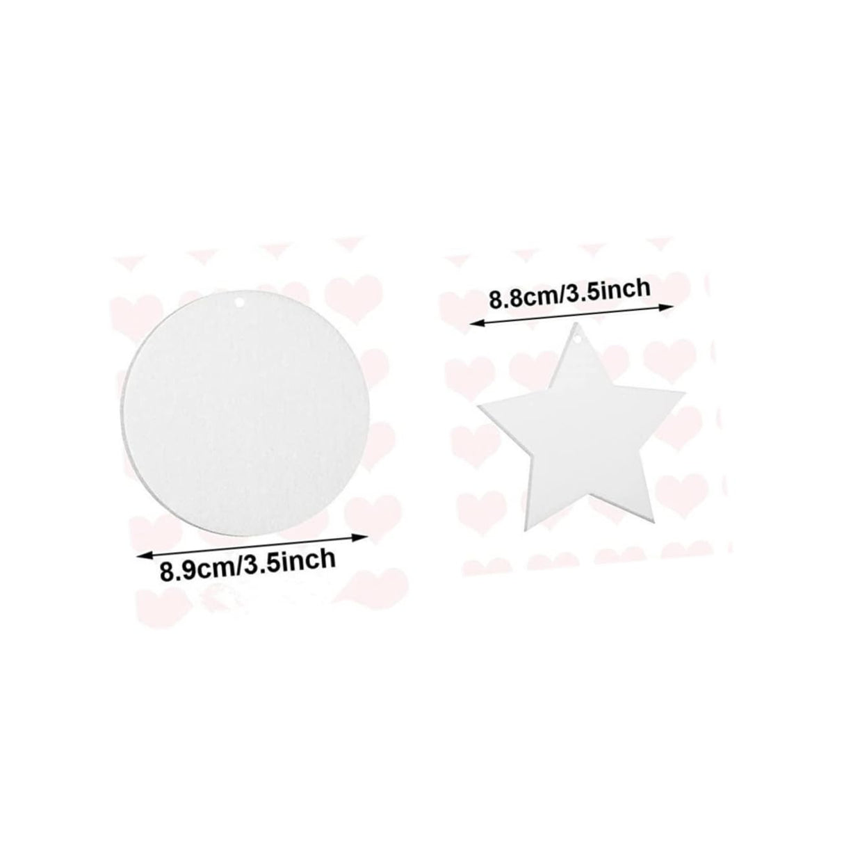 CHILDWEET 40 Pcs Home White Felt Sublimation Car Air Freshener Air Freshener Felt Sublimation Aromatherapy Blanks CHILDWEET