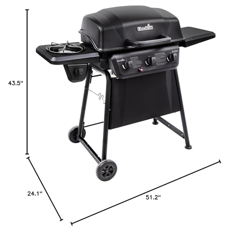 Char-Broil® Classic Series™ Convective 3-Burner with Side Burner Propane Gas Stainless Steel Grill - 463773817-P2 Char-Broil
