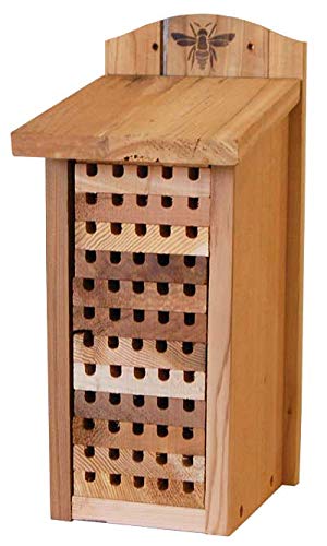 Woodlink 28551 Heavy Duty Cedar Mason Bee, Large Insect House, 14" H, Wood Woodlink