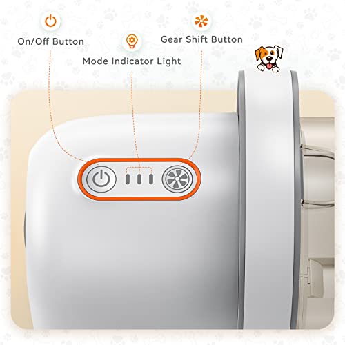 Afloia Dog Grooming Kit, Pet Grooming Vacuum & Dog Clippers Nail Trimmer Grinder & Dog Brush for Shedding with 6 Pet Grooming Tools, Low Noise Dog Hair Remover Pet Grooming Supplies for Dog Cat Afloia