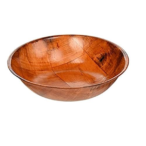 Wooden Woven Salad Bowl, Woven Wood Snack Bowls 6"-Inch, Set of 6 ., Buday Mart