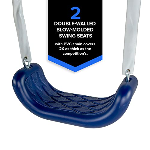 Sportspower Arcadia Swing Set - Outdoor Heavy-Duty Metal Playset for Kids with Slide Sportspower