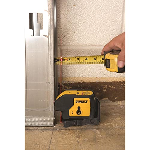 DEWALT Line Laser, Self-Leveling, 3-Beam , Red (DW083K) , Yellow DEWALT