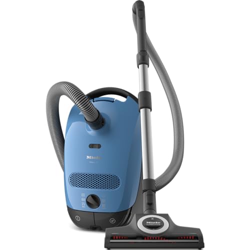 Miele Classic C1 Turbo Team Bagged Canister Vacuum, Tech Blue - Portable, Household Miele