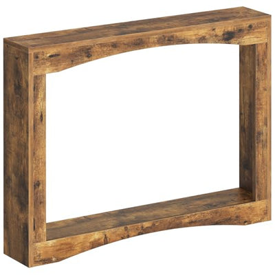 YATINEY Narrow Console Table, 5.9'' Thin Entryway Table, Behind Couch Table for Small Spaces, Small Farmhouse Hallway Table, for Living Room, Hallway, Foyer, Rustic Brown CT19RR