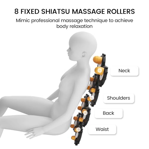 Real Relax Massage Chair, Full Body Zero Gravity Massage Recliner, with Auto Modes, LCD, Bluetooth, Foot Massage, Black Real Relax