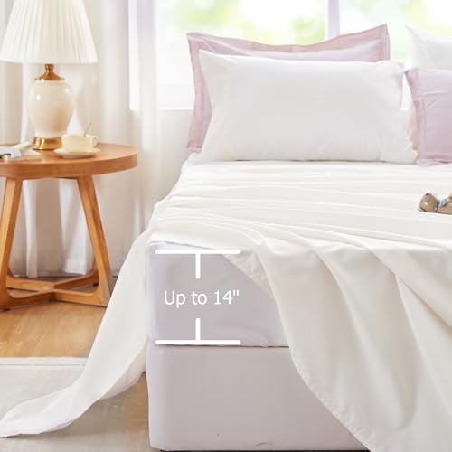 Kozyhvn Full Size Comforter Sets for Girls, Pink and White Comforter Reversible, 7 Pieces Soft Bed in a Bag Full with Comforter, Sheets, Pillowcases & Shams, All Seasons Boho Full Bed Set Kozyhvn