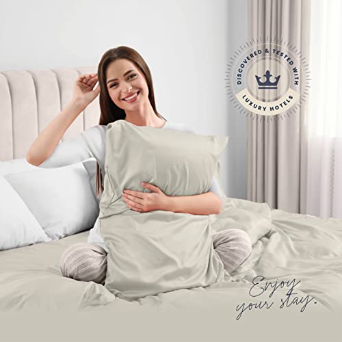 BELADOR Silky Soft Full Sheet Set - 6 Piece Luxury Bed Sheets with Deep Pocket for Full Size Bed, Secure-Fit Elastic, Breathable, Wrinkle Free Oeko-Tex BELADOR