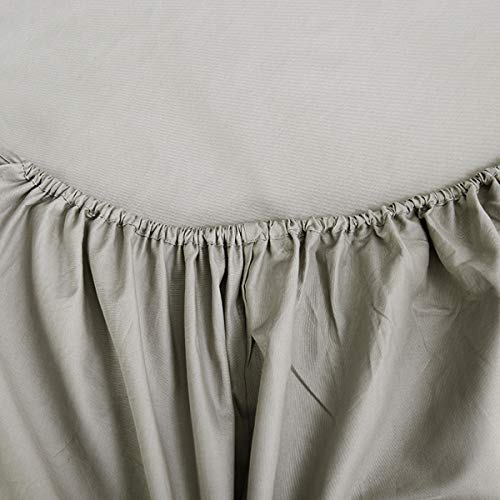 NHNHN Fitted Sheet-Deep Pockets-Soft Microfiber-Easy Care-Shrinkage and Fade Resistant-Fitted Sheets Queen Size for Girl Woman Teens Kids-Only 1 Fitted Sheet (Queen,Light Grey) NHNHN