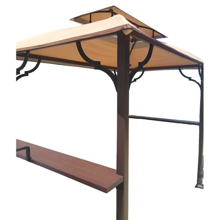 Garden Winds Replacement Canopy Top Cover for Greenvail Paxton Grill Gazebo - Riplock 350 - New Improved Design for Water Drainage Garden Winds