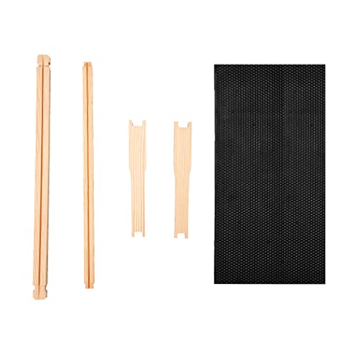 MayBee 10-Frame Beehive Box Langstroth Deep Brood Box Dipped in 100% Beeswax Includes Wooden Frames & Waxed Foundations (Unassembled) MayBee