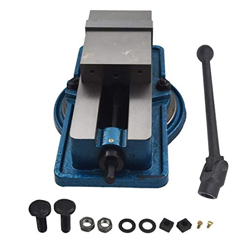 WFLNHB 4 x 4.56" Accuracy Mill Vise 360 Degree Swiveling Base Replacement for Milling Shaping and Drilling Machines WFLNHB